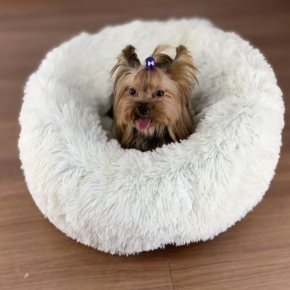 XS Calming Pet Bed 40cm White